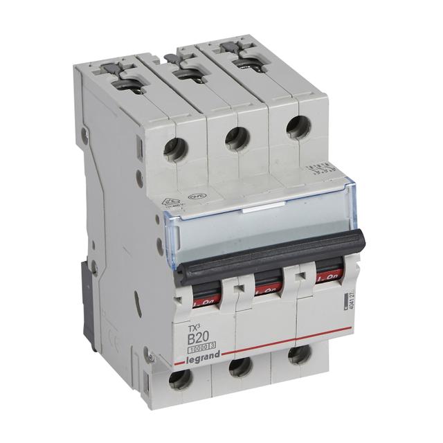Wyłącznik Nadprądowy S 313 3P B20A 10000A TX3 404127 LEGRAND