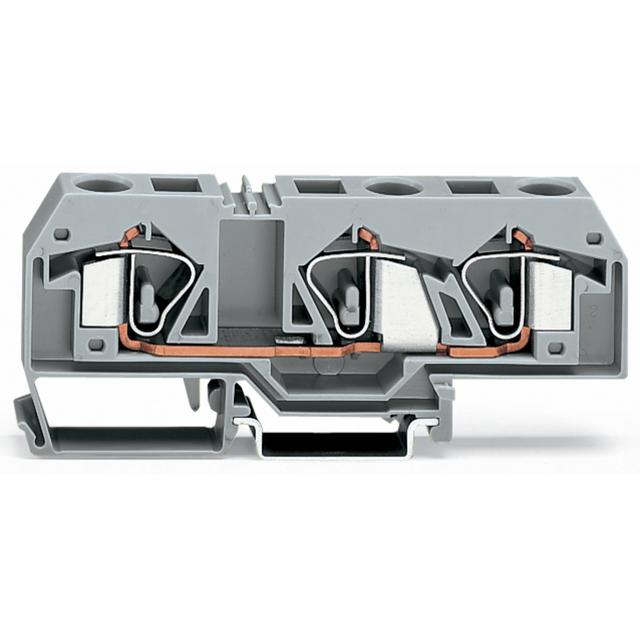 Złączka szynowa 3‑przewodowa 16mm2 szara 283‑671 /20szt./ WAGO