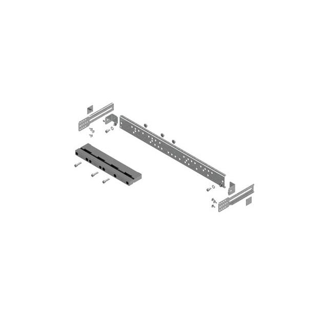 Wspornik z nośnikiem BBS 4P szerokość 2 (500) do szyn o rozstawie 60 mm montaż szyn w pionie na WP-A/WP-T z płynną regulacją LG-B60-V2R P4 001341754 ETI