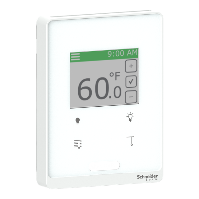 SXW, panel przedni z czujnikiem PIR, ekran dotykowy i 4 przyciski, Sensorbus, biały