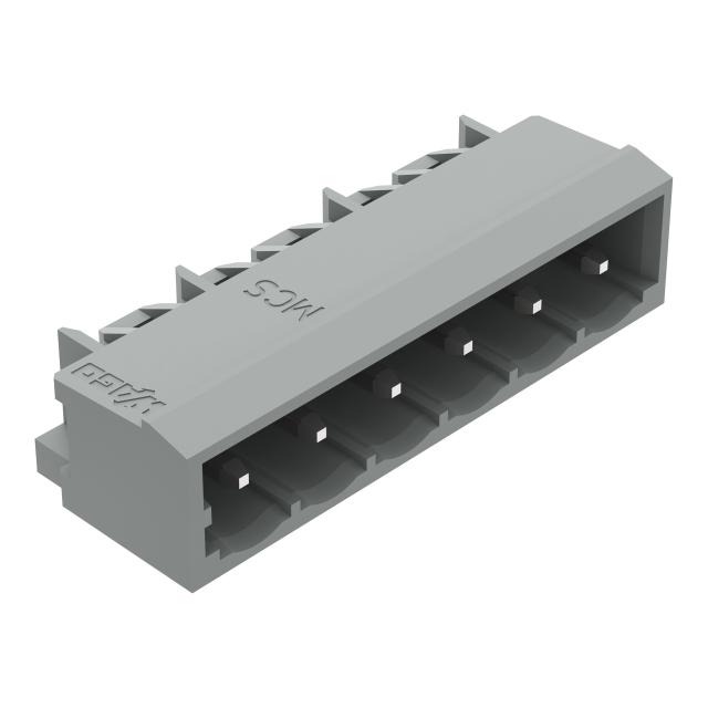 MCS-MIDI Classic wtyk 6-bieg. szary raster 5 mm /100szt./ WAGO