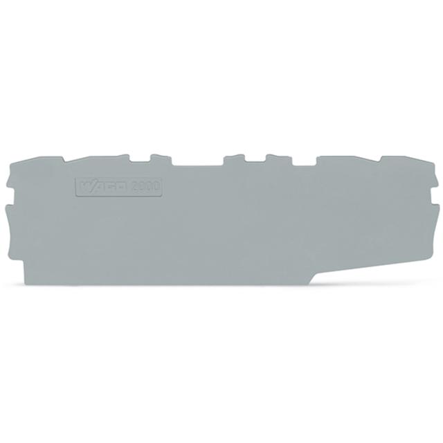 Ścianka końcowa/wewnętrzna gr. 0,7mm szara /25szt./ 2000-2195 WAGO