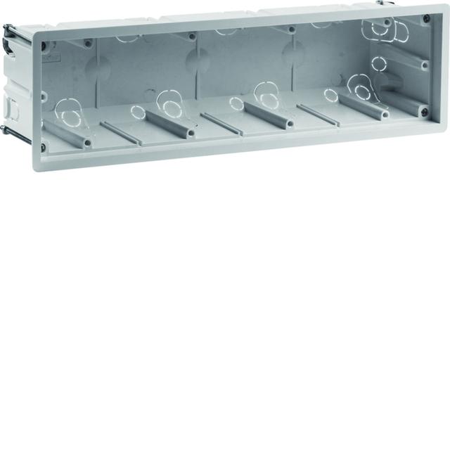 R.8 Puszka 4-krotna podtynkowa do montażu w ścianach karton-gips, szara