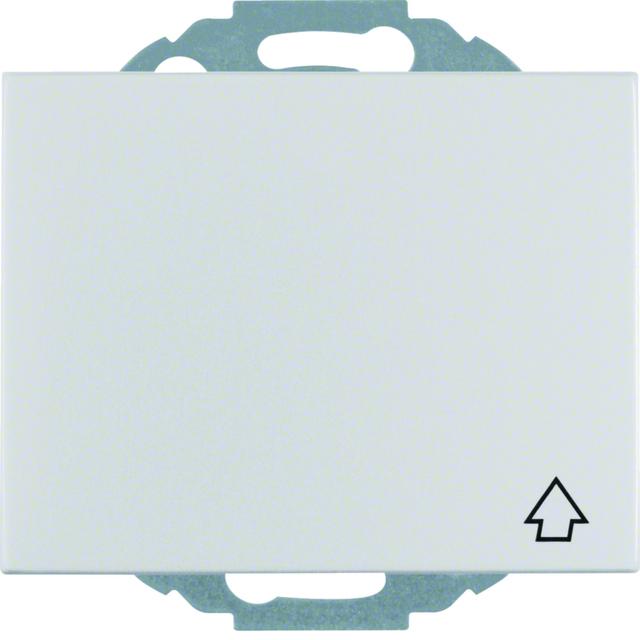BERKER K.5 Gniazdo SCHUKO z pokrywą aluminium 47477103 HAGER