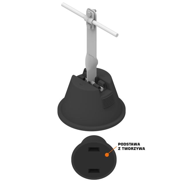 Uchwyt betonowy w tworzywie z nadstawką Z-śruba