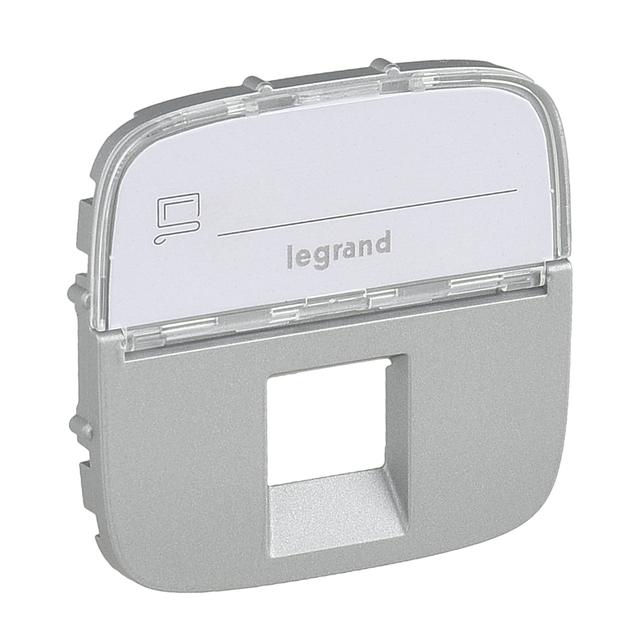 Valena Allure Plakietka Aluminium Gniazda Pojedynczego Rj/Rj45 Z Etykietą 755477 LEGRAND