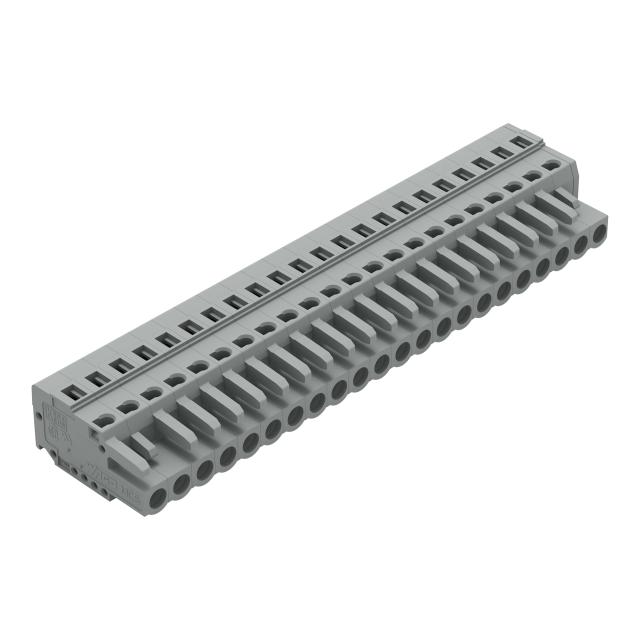 MCS-MIDI Classic gniazdo 22-bieg. szare raster 5 mm /10szt./ WAGO