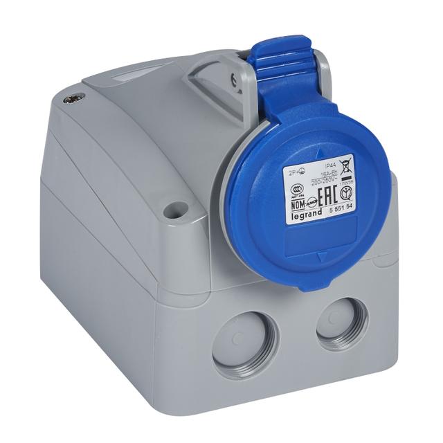 P17 TEMPRA PRO GNIAZDO STAŁE 16A 2P+Z 230V IP44, Legrand