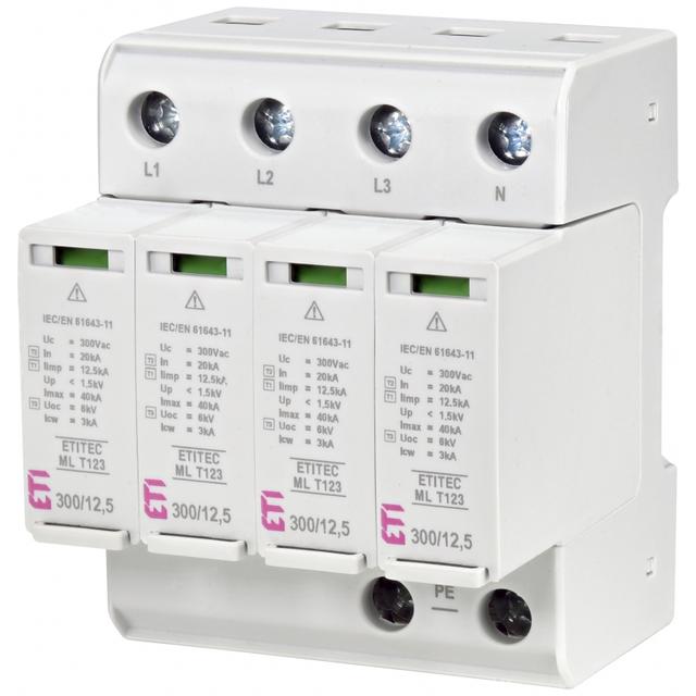 ETITEC ML T123 300/12,5 4+0 Ogranicznik przepięć T1, T2, T3 (B, C, D)