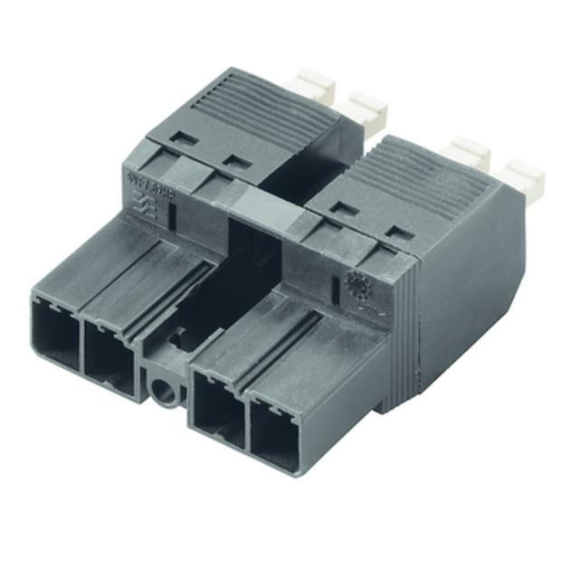 SVFL 7.62HP/04/180MF3 SN BK BX Wtyk PCB (złącze wiązki), 7.62 mm, Liczba biegunów: 4, PUSH IN z aktuatorem /48szt./ 1547580000 WEIDMÜLLER