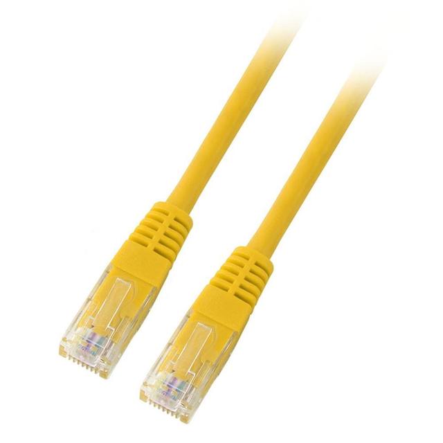 Patchcord RJ45 U/UTP kat. 5e PVC CCA żółty 5m