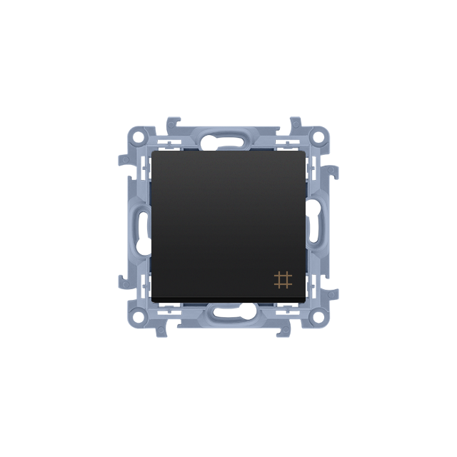 Simon 10 Łącznik krzyżowy 10A z. śrub. czarny