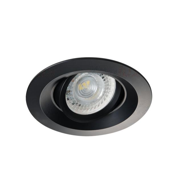 COLIE DTO-B Oczko sufitowe COLIE DTO-B okrągły stop aluminium kolor czarny mat 1XGx5,3/GU10 KANLUX
