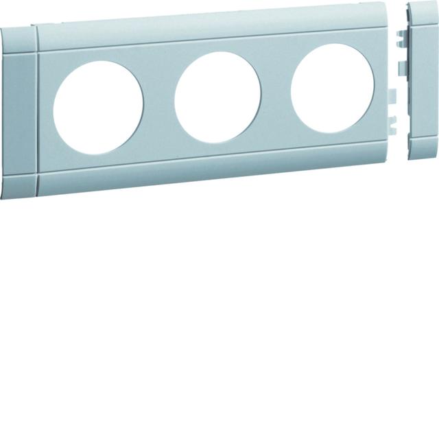 tehalit.WA Maskownica potrójna ABS bezhalogenowy lakierowanaier aluminium GB08030LAN HAGER