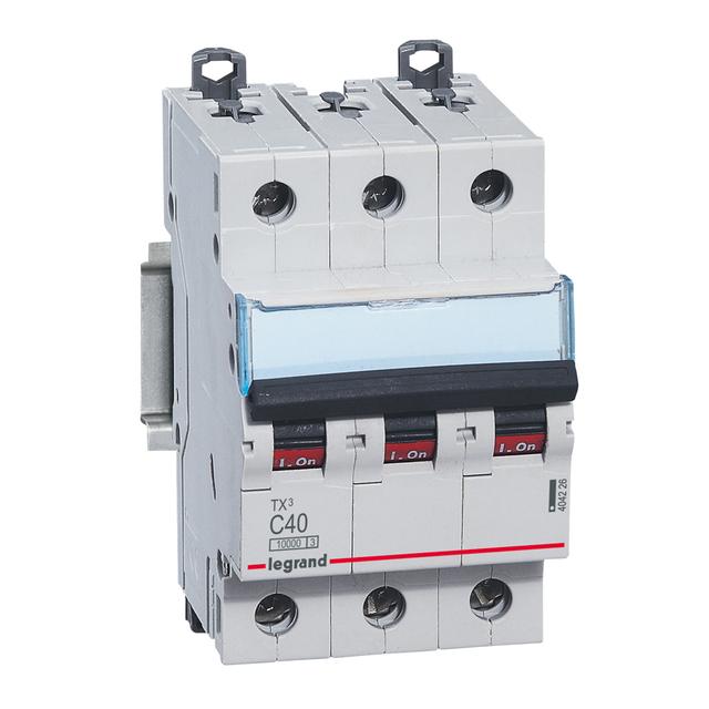 Wyłącznik Nadprądowy S 313 3P C40A 10000A TX3 404226 LEGRAND