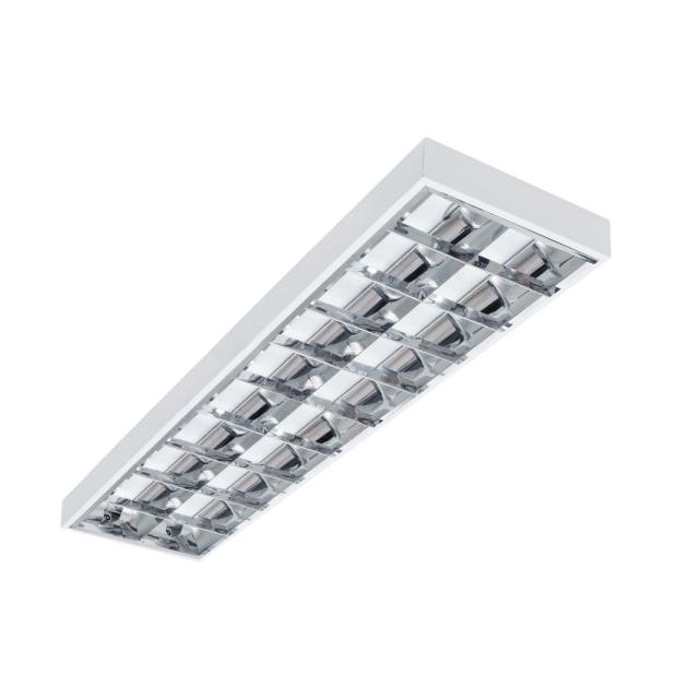 RSTR N 236/4LED/NT Oprawa rastrowa do T8 LED RSTR N 236/4LED/NT prostokątny jednostronne 2 x max 36W