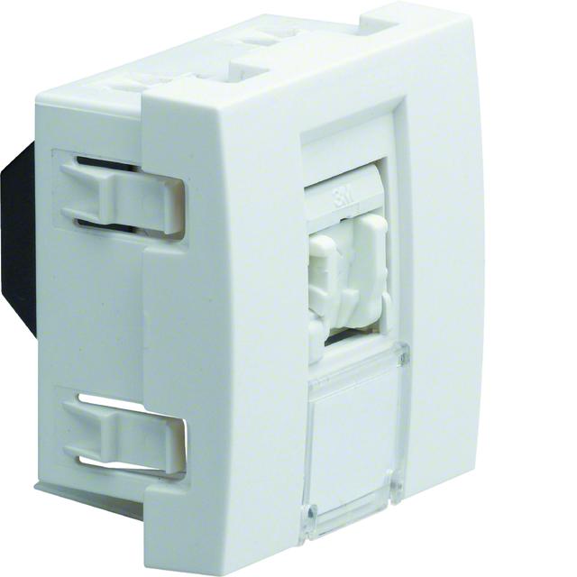 systo Gniazdo telefoniczne RJ11/RJ12 2M biały WS201 HAGER