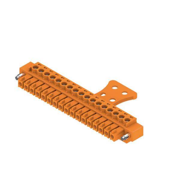 BCZ 3.81/17/180FZE SN OR BX Wtyk PCB (złącze wiązki), 3.81 mm, Liczba biegunów: 17, Przyłącze z jarzmem /50szt./ 1236700000 WEIDMÜLLER