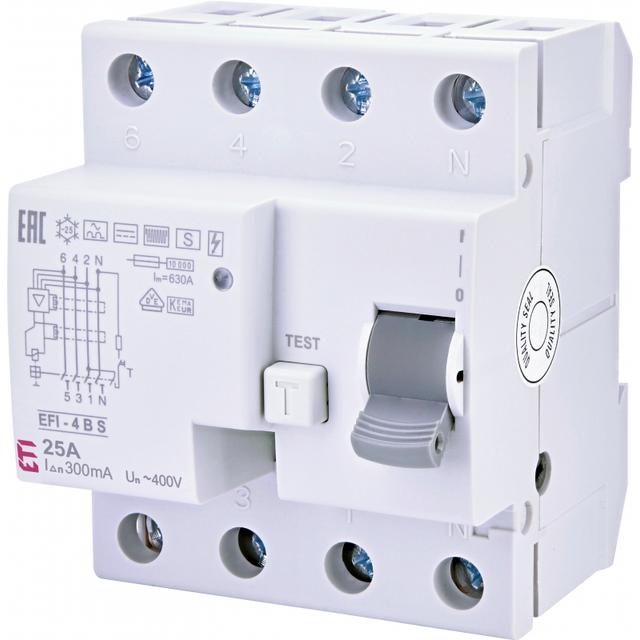 EFI-4 B S 25/0.3 Wyłącznik  różnicowoprądowy Typ B, selektywny