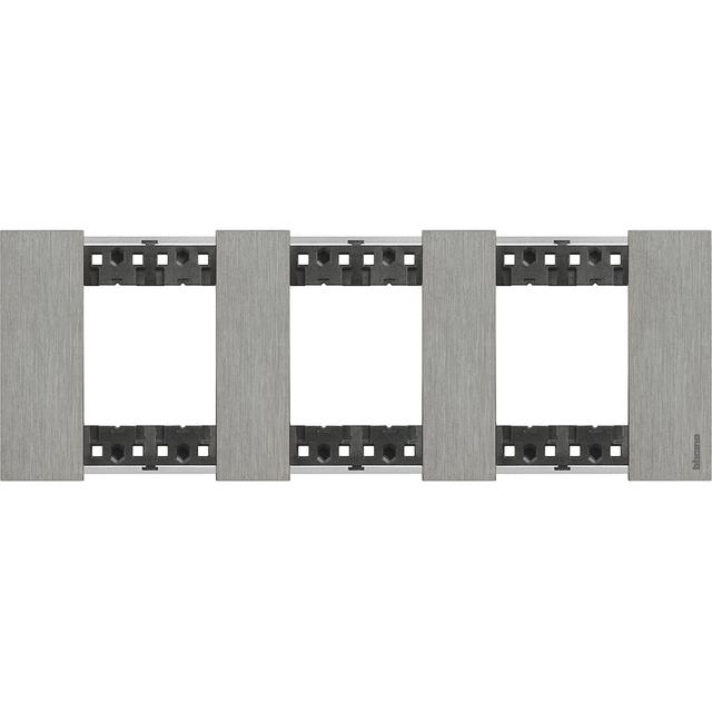 Living Now - Ramka 3x2 Moduły - Steel Bticino  KA4802M3ZG LEGRAND