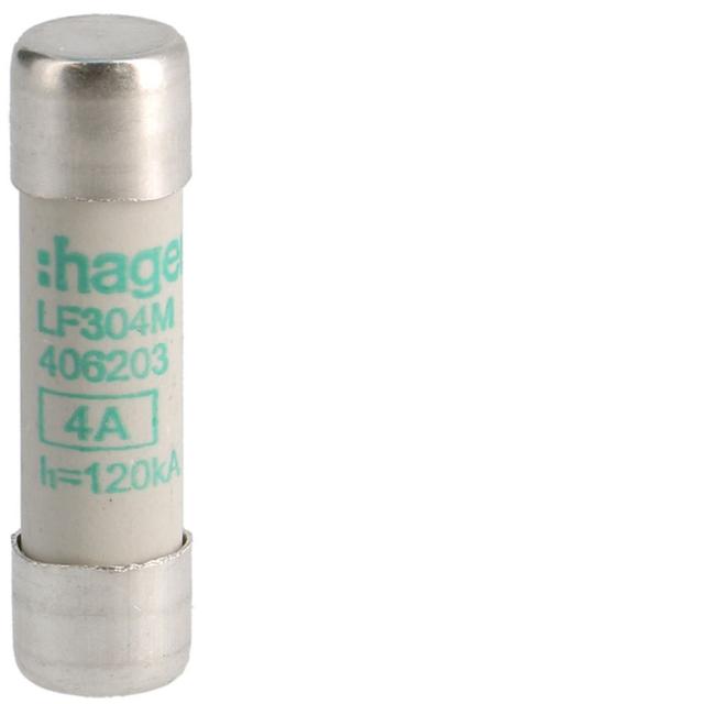 Wkładka bezpiecznikowa cylindryczna CH-10 10x38mm aM 4A 500VAC LF304M HAGER