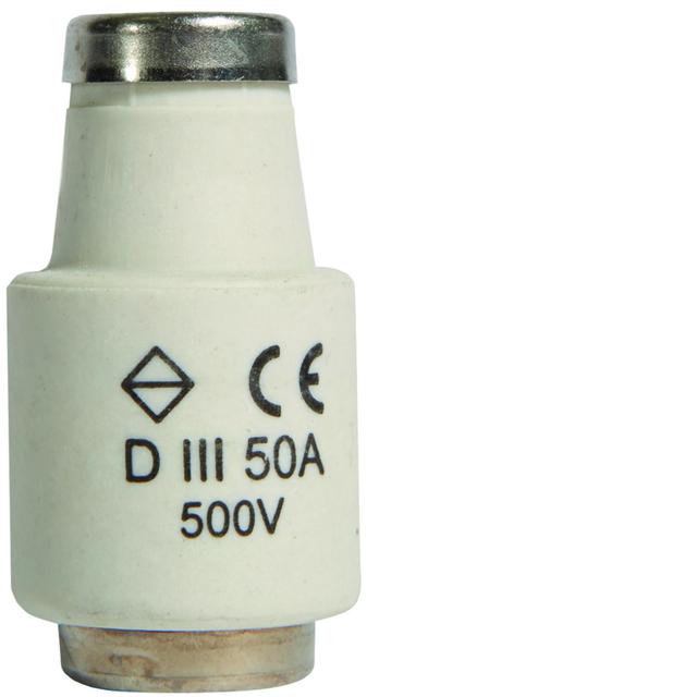 Wkładka bezpiecznikowa DIII/E33 wyk.szybkie F (Bi-Wts) 50A 500VAC LE33F50 HAGER