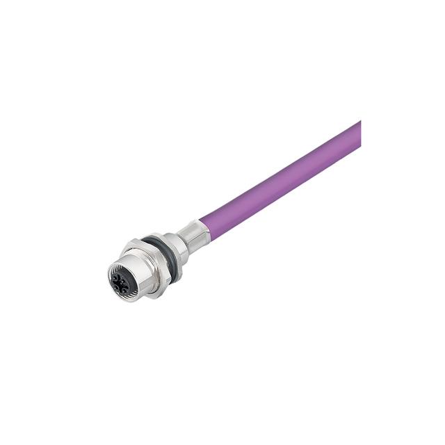 SAIE-M12B-PB-0.5U HW Złącze okrągłe, do wbudowania (z kablem), nr katalogowy 1279480050