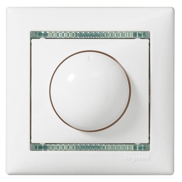 VALENA ŚCIEMNIACZ OBROTOWY 400W BIAŁY, Legrand