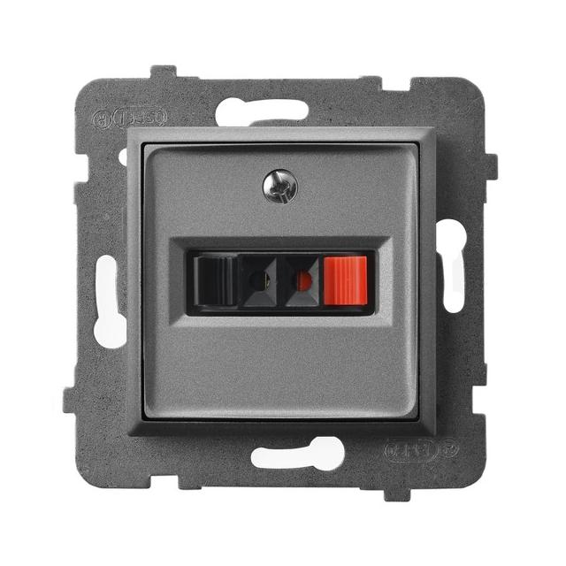 ARIA Gniazdo głośnikowe pojedyncze - kolor szary mat GG-1U/m/70