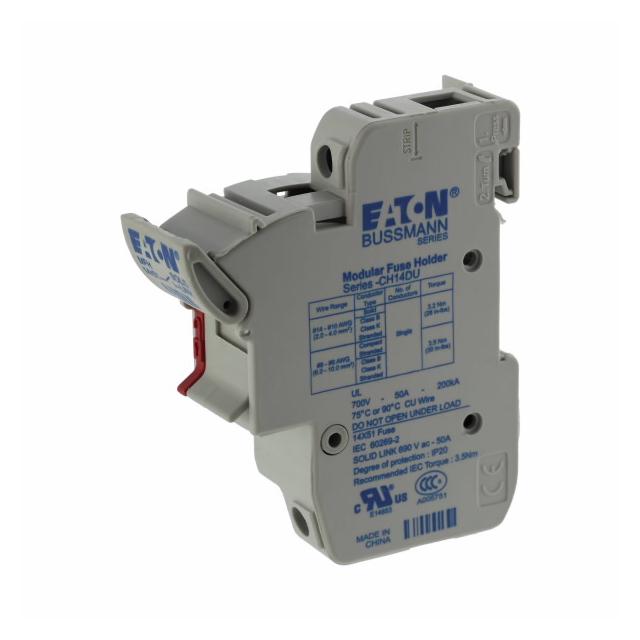 14x51 MFH Neutral Podstawa wkładki cylindrycznej 14x51 1N 50A 690VAC CH141DNXU EATON