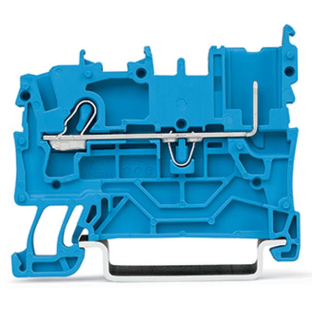 X-COMS złączka bazowa 1-prz./1-pin. niebieska