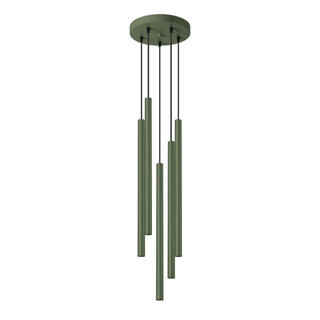 Sollux Lampa wisząca PASTELO 5P zielona oliwka SL.1522