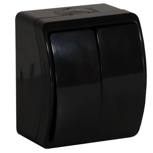 Łącznik świecznikowy n/t AQUATIC IP44 czarny 10 szt. OR-OE-7101/B/10 ORNO