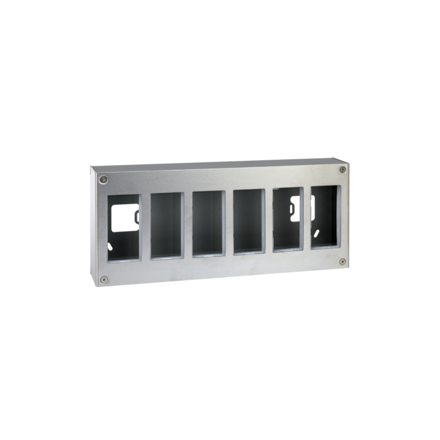 Simon Connect Obudowa natynkowa S500 METAL 6-modułowa 12x K45 kompletna 51000016-036 KONTAKT