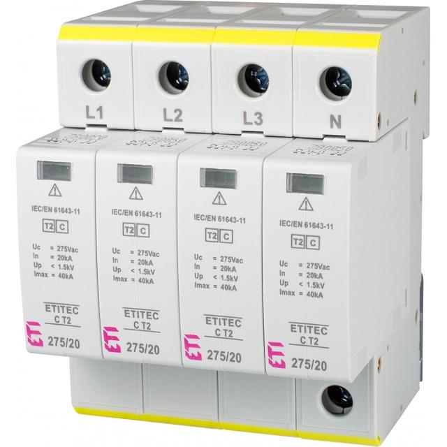 Ogranicznik przepięć T2 (C) TEC C T2 275/20 4+0 RC 002440396 ETI