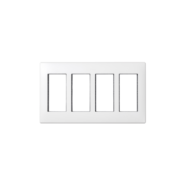 Simon Connect Ramka obudowy S500 4-modułowa 8x K45 czysta biel 51010104-030 KONTAKT