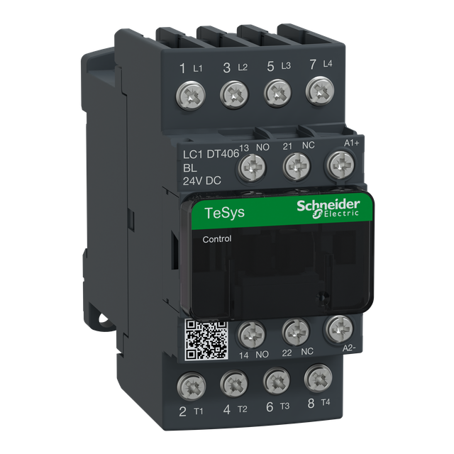 Stycznik mocy TeSys D AC1 40A 4P 1Z 1R cewka 24VDC niski pobór zaciski śrubowe LC1DT406BL Schneider