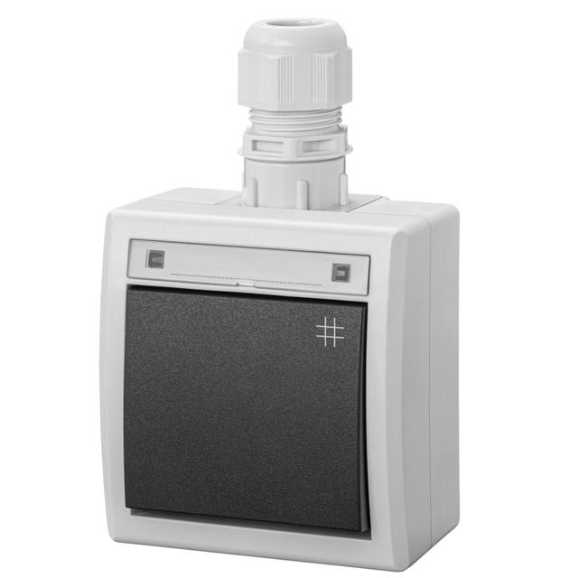 AQUANT 2K łącznik natynkowy krzyżowy IP 65 - kolor szary 7035/7016 5006-65 EP Nasielsk