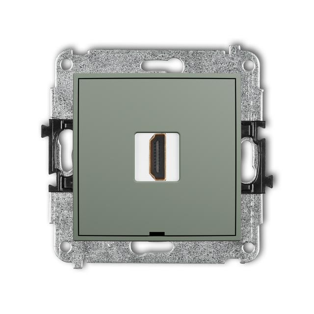 ICON Gniazdo pojedyncze HDMI 2.1 8K szałwiowy 61IHDMIBO-5 KARLIK