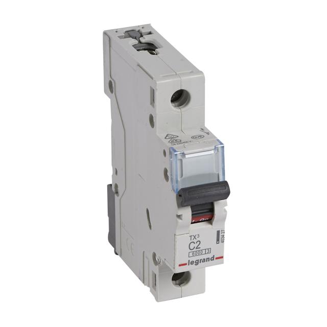 WYŁĄCZNIK NADPRĄDOWY S 301 1P C 2A 6000A SERII TX3, Legrand