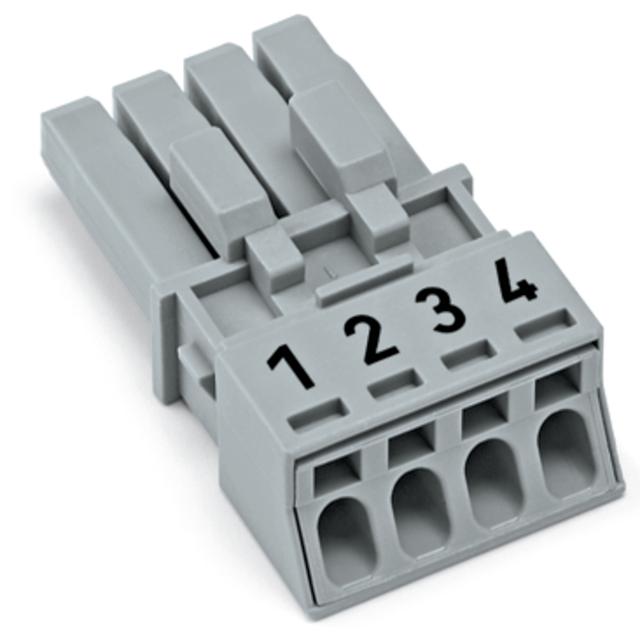 Gniazdo 4‑biegunowe szare WINSTA MINI 890‑244 /50szt./ WAGO