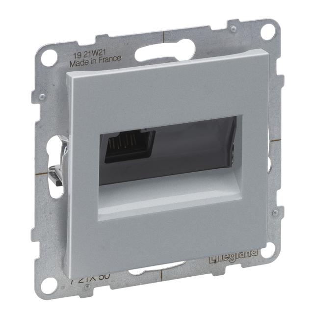 SUNO - Gniazdo RJ45/kat 5E UTP, Aluminium, Legrand
