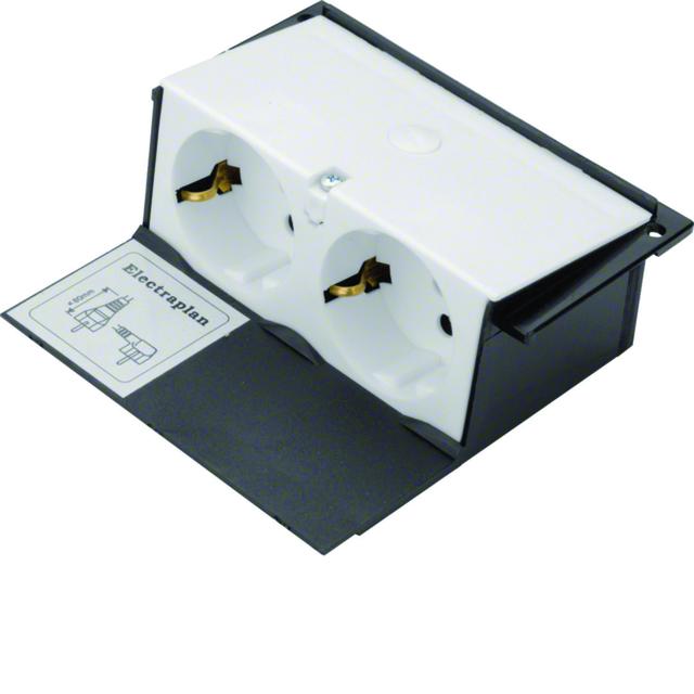 tehalit.VE-EE Obudowa z 2*SCHUKO KDQ08/KDE04 biały GBES29010 HAGER
