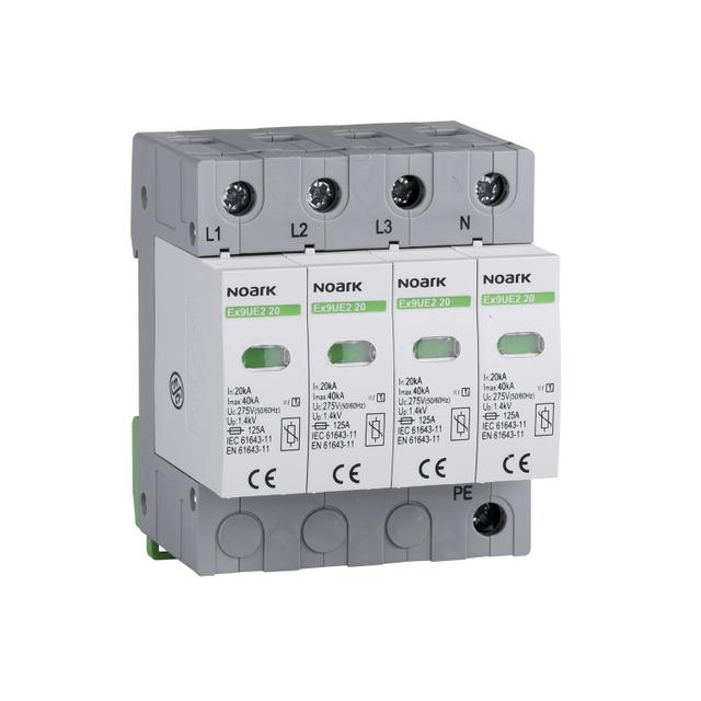 Ex9UE2 20R 4P 275 Ogranicznik przepięć typ T2 275V AC 20kA wymienna wkładka 4P styk pomocniczy