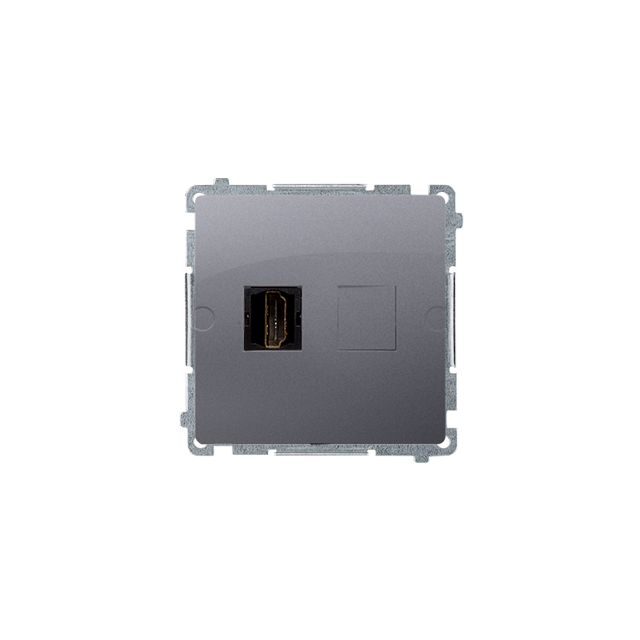 Simon Basic Gniazdo HDMI pojedyncze stal inox BMGHDMI.01/21 KONTAKT