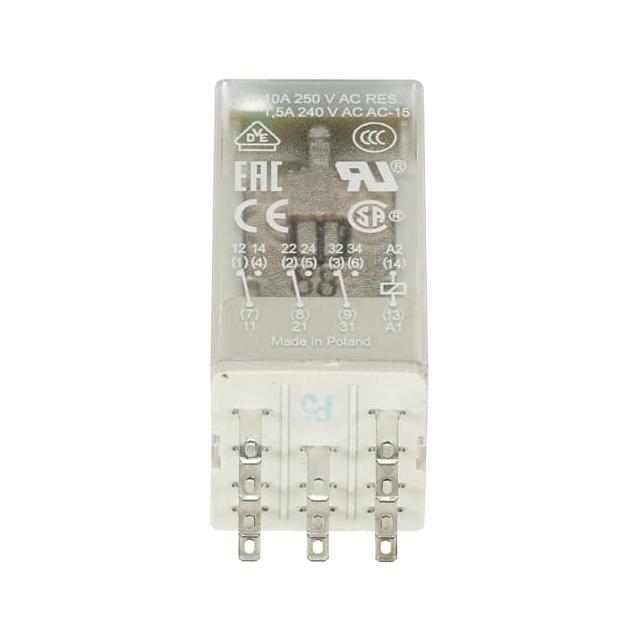 PRZEKAŹNIK CR-M024AC3L, A1-A2=24V AC, 3 STYKI C/O 250V/10A, LED 1SVR405612R0100 ABB
