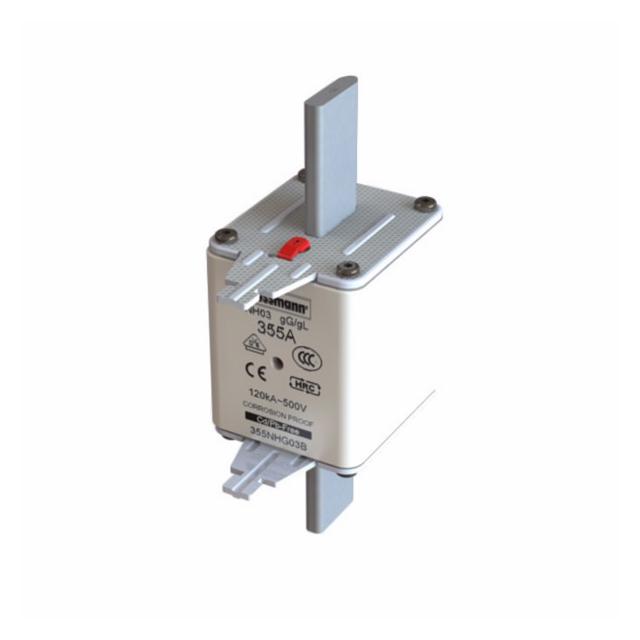 NH FUSE 355A 500V GG/GL SIZE 03 Wkładka NH03 355A 500V GL/GG podwójny wskaźnik 355NHG03B EATON