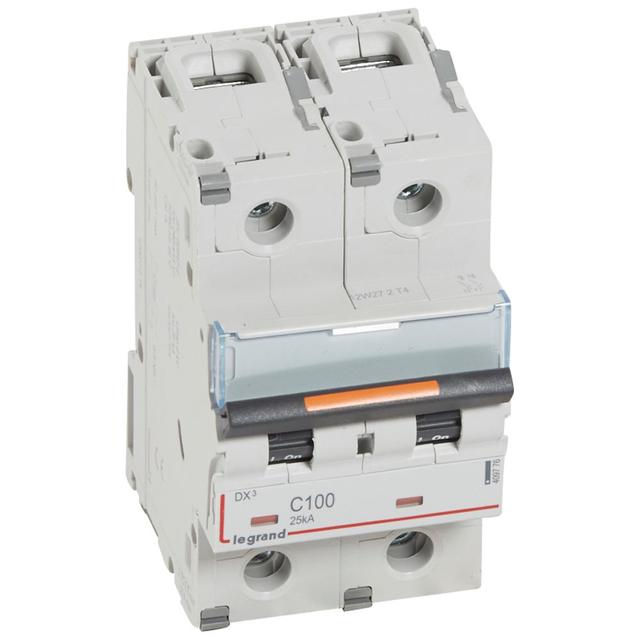 Wyłącznik Nadprądowy S322 C100 2P 100A 25Ka DX3 409776 LEGRAND