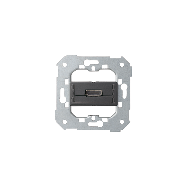 Simon 82 Gniazdo HDMI (V1.4) żeńskie. Podłączenie HDMI kątowe. !Wymagana puszka podtynkowa wielopolowa (nie łączona) 7501094-039 KONTAKT