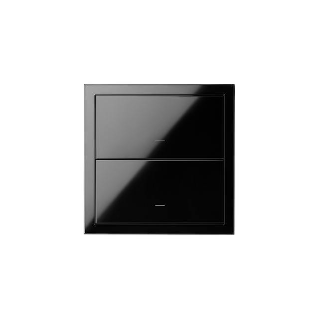 Simon 100 Panel 1-krotny: 2 klawisze czarny